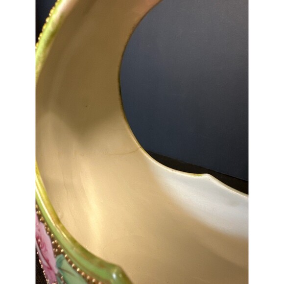 Antique Nippon Moriage Moon Vase Hand Painted - Picture 8 of 9